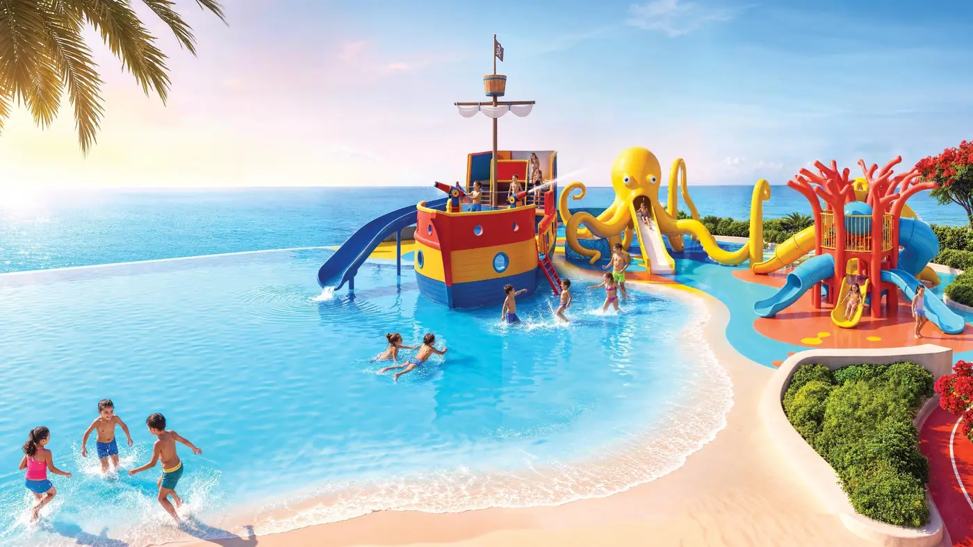 Kids' aqua park